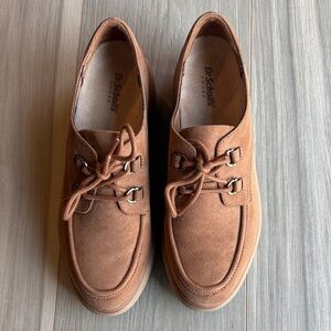 Dr. Scholl's Women's Honey Brown Nice Day Max Platform Oxfords Size 7.5